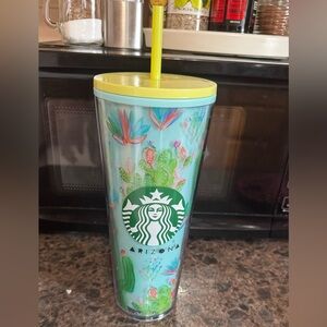 Starbucks Arizona Tumbler with Cactus Design